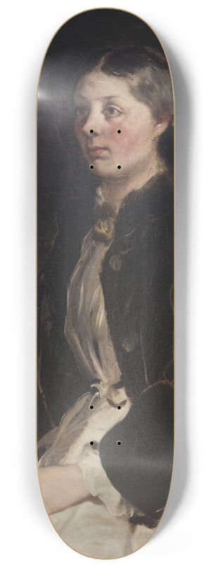Ferdinand von Rayski - Portrait of Christine Freifrau von Schnberg 8.25 inch art skate deck