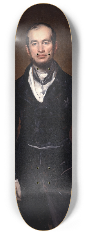 Ferdinand von Rayski - Portrait of the Chamberlain Count Julius Zech-Burkersroda 8.25 inch art skate deck