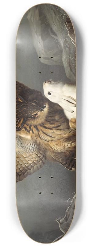 Ferdinand von Wright - An Eagle-Owl Seizes A Hare 8.25 inch art skate deck Ferdinand von Wright - An Eagle-Owl Seizes A Hare 8.25 inch art skate deck