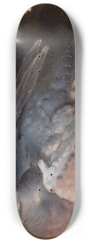 Ferdinand von Wright - Study of the sleeping wood pigeon 8.25 inch art skate deck