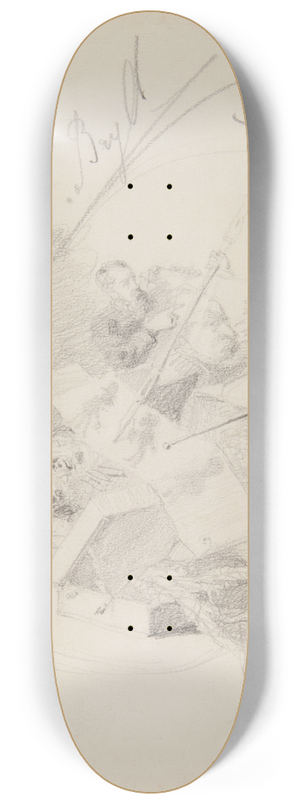 Ferdynand Bryll - scena w pracowni malarza 8.25 inch art skate deck