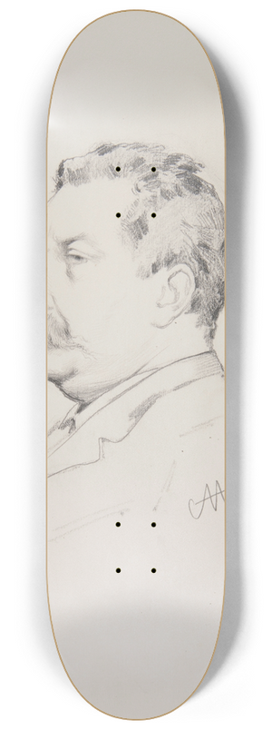 Ferdynand Bryll - szkic do portretu mczyzny 8.25 inch art skate deck