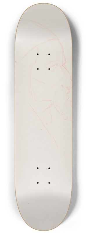 Ferdynand Bryll - szkic popiersia yda 8.25 inch art skate deck