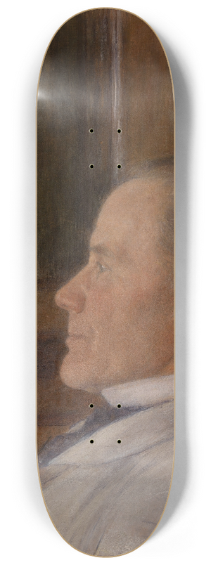 Fernand Khnopff - Edmond Khnopff, the Painters Father 8.25 inch art skate deck Fernand Khnopff - Edmond Khnopff, the Painters Father 8.25 inch art skate deck