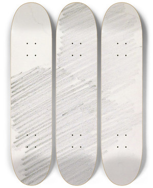 Triptych art skateboard deck of Reijer Stolk Studie_1 by Reijer Stolk (1896-1945)