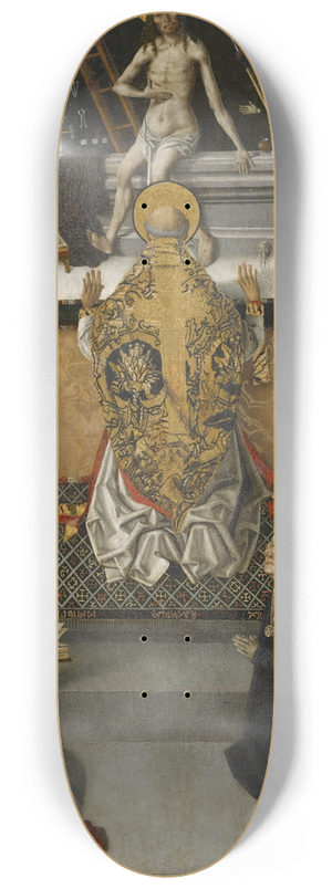Fernando Gallego - Mass of Saint Gregory with a Donor 8.25 inch art skate deck