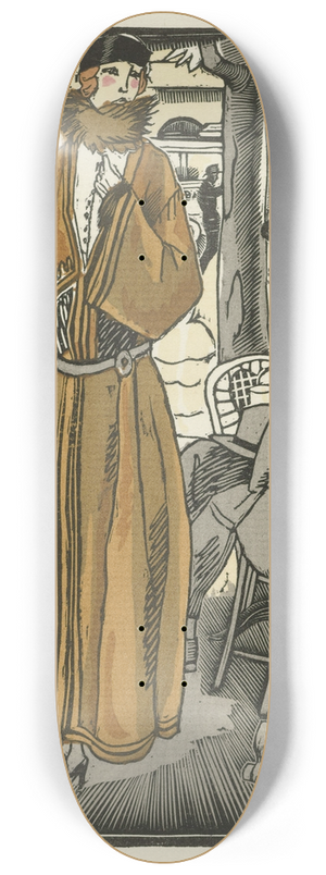 Fernand Simon - Le djeuner au cabaret ; Tailleur, en cottaperllaine de Rodier 8.25 inch art skate deck