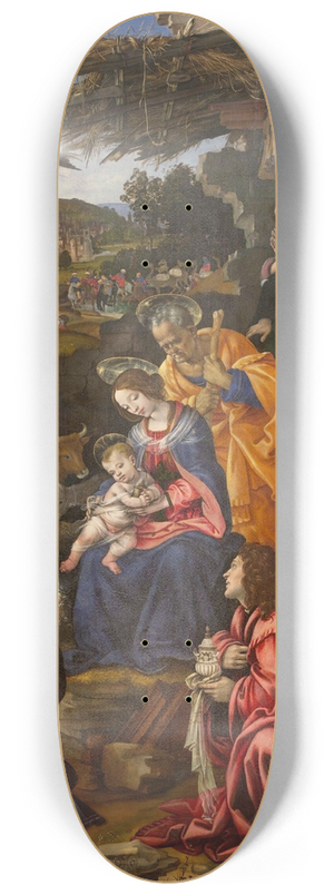 Filippino Lippi - Adoration of the Magi 8.25 inch art skate deck Filippino Lippi - Adoration of the Magi 8.25 inch art skate deck