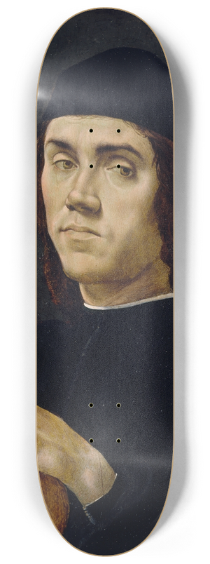 Filippino Lippi - Portrait of a Musician 8.25 inch art skate deck