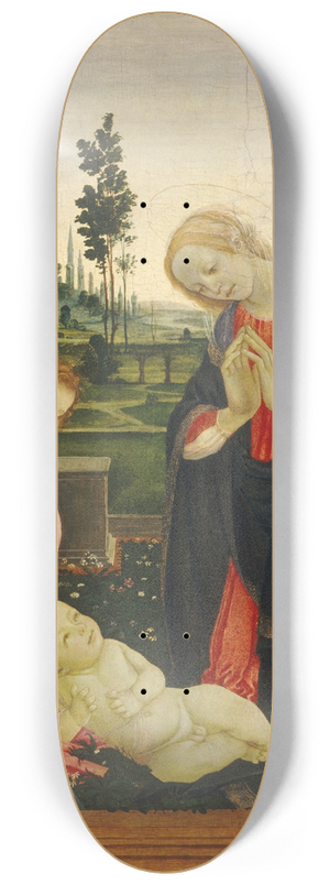 Filippino Lippi - The Adoration of the Child 8.25 inch art skate deck Filippino Lippi - The Adoration of the Child 8.25 inch art skate deck