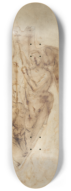Filippino Lippi - Two Angels Carrying Torches 8.25 inch art skate deck