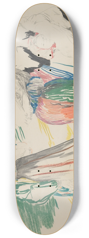 Filipp Malyavin - Sketch of figures in a landscape 8.25 inch art skate deck
