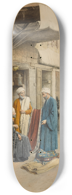 Filippo Bartolini - The Carpet Seller 8.25 inch art skate deck Filippo Bartolini - The Carpet Seller 8.25 inch art skate deck