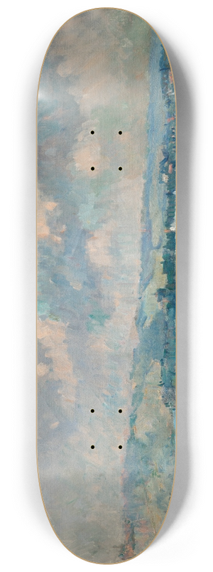 Albert Lebourg - Rouen, le Faubourg Saint-Sever et le pont Boieldieu 8.25 inch art skate deck