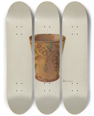 Triptych art skateboard deck of Albert Levone Pa German Cup by Albert Levone (20-)