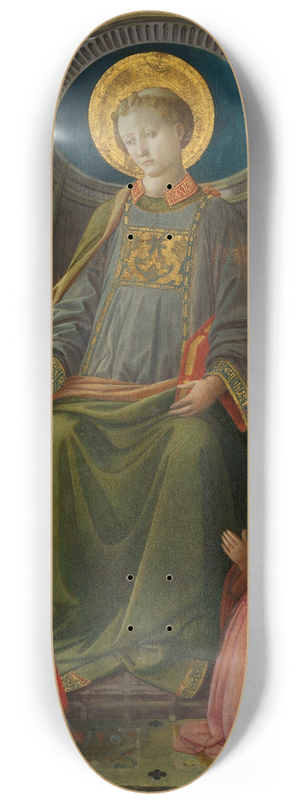Filippo Lippi - Saint Lawrence Enthroned with Saints and Donors 8.25 inch art skate deck