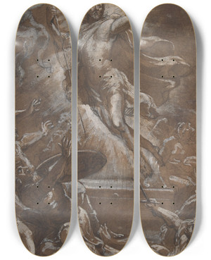 Triptych art skateboard deck of Denys Calvaert The Resurrection Of Christ by Denys Calvaert (1540-1619) Triptych art skateboard deck of Denys Calvaert The Resurrection Of Christ by Denys Calvaert (1540-1619)