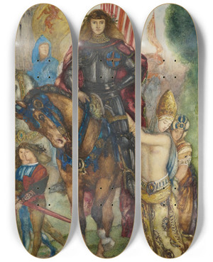Triptych art skateboard deck of Gustave Moreau Retre Et Captives by Gustave Moreau (1826-1898) Triptych art skateboard deck of Gustave Moreau Retre Et Captives by Gustave Moreau (1826-1898)