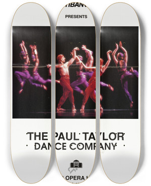 Triptych art skateboard deck of Us Information Agency The Paul Taylor Dance Company by U S Information Agency (1953-1999)