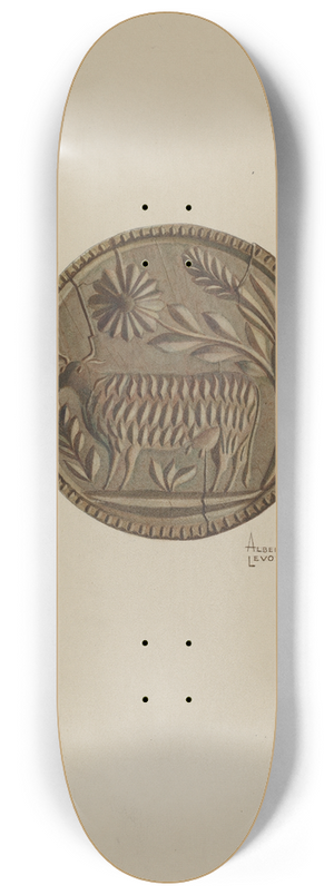 Albert Levone - Pa. German Butter Mold 8.25 inch art skate deck