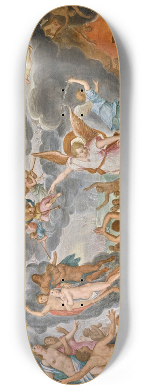 Flemish School - The Last Judgement 8.25 inch art skate deck