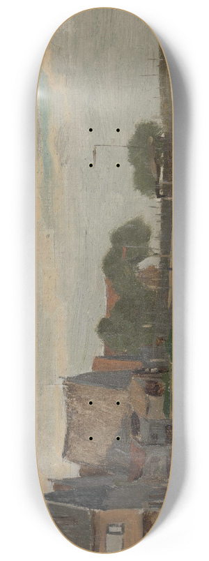 Flicien Rops - Landschap in Zweden 8.25 inch art skate deck