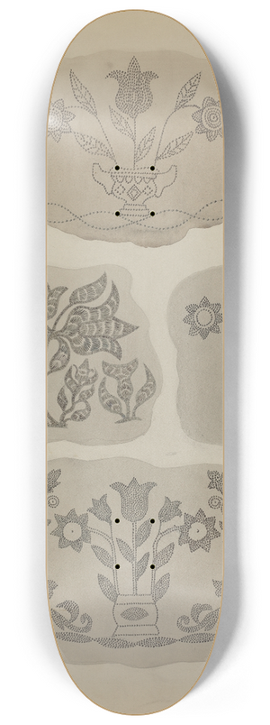 Albert Levone - Pa. German Coffee Pot Designs 8.25 inch art skate deck