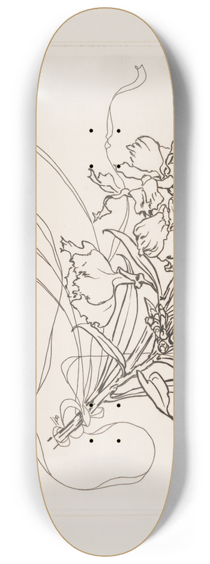 Flix Bracquemond - Assiette (girofle). 8.25 inch art skate deck Flix Bracquemond - Assiette (girofle). 8.25 inch art skate deck