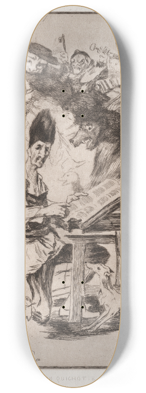 Flix Bracquemond - Don Quichote, after Goya 8.25 inch art skate deck Flix Bracquemond - Don Quichote, after Goya 8.25 inch art skate deck