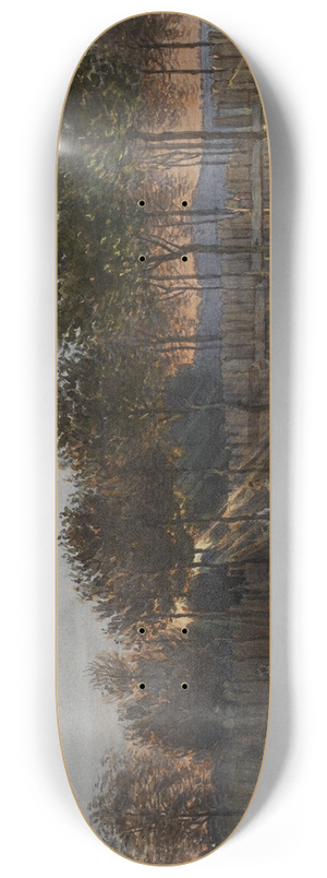 Flix Brard - Vue de la rue Lakanal au Grand Montrouge 8.25 inch art skate deck