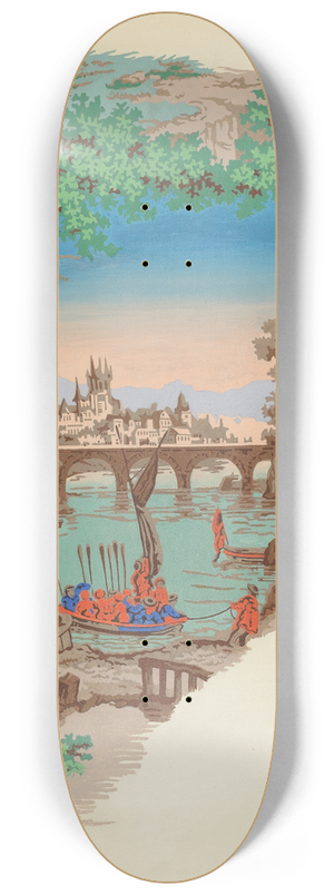 Albert Levone - Wall Paper 8.25 inch art skate deck
