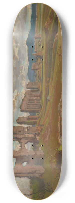 Flix-Hippolyte Lanoe - The Aqua Claudia in the Roman Campagna 8.25 inch art skate deck Flix-Hippolyte Lanoe - The Aqua Claudia in the Roman Campagna 8.25 inch art skate deck