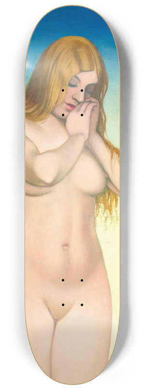 Flix Vallotton - Blonde Nude 8.25 inch art skate deck Flix Vallotton - Blonde Nude 8.25 inch art skate deck