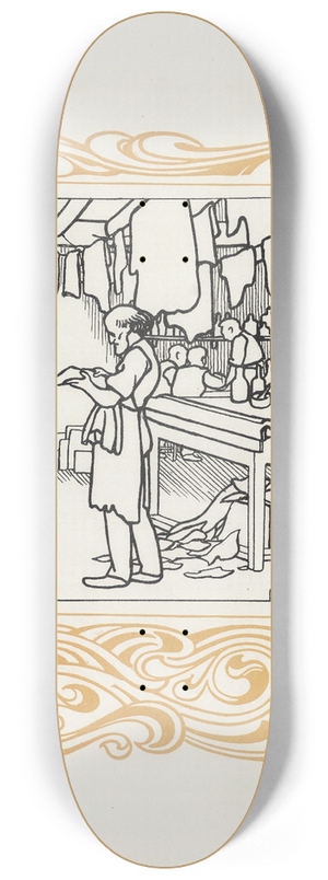 Flix Vallotton - La Maroquinerie 8.25 inch art skate deck