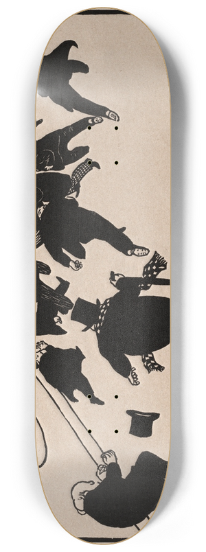 Flix Vallotton - The Protest 8.25 inch art skate deck Flix Vallotton - The Protest 8.25 inch art skate deck