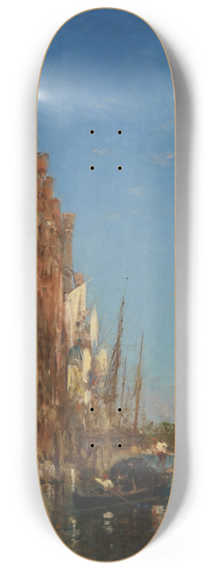 Flix Ziem - Gondole  Venise 8.25 inch art skate deck Flix Ziem - Gondole  Venise 8.25 inch art skate deck
