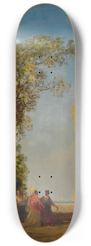 Flix Ziem - Intrieur dun jardin Venise 8.25 inch art skate deck Flix Ziem - Intrieur dun jardin Venise 8.25 inch art skate deck