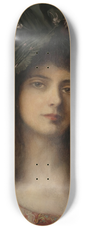 Albert Lynch - The green bonnet 8.25 inch art skate deck