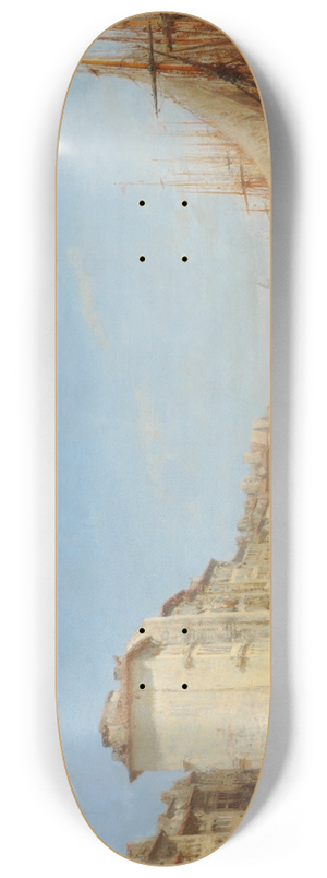 Flix Ziem - Marseille, le vieux port 8.25 inch art skate deck Flix Ziem - Marseille, le vieux port 8.25 inch art skate deck