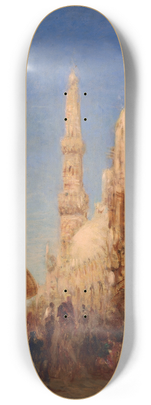 Flix Ziem - Rue du vieux Caire 8.25 inch art skate deck Flix Ziem - Rue du vieux Caire 8.25 inch art skate deck