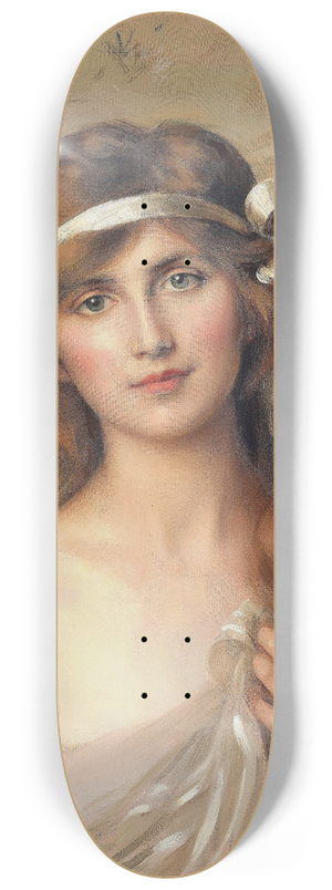 Albert Lynch - The White Ribbon 8.25 inch art skate deck