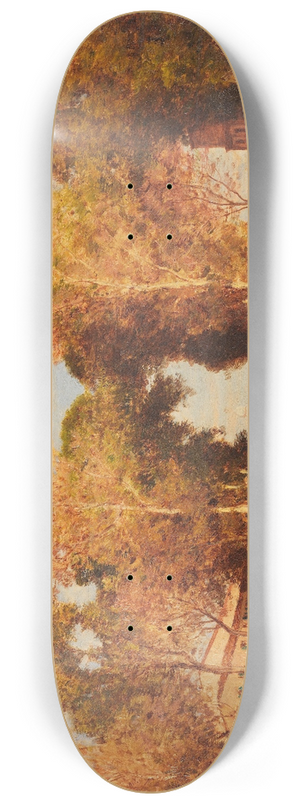 Flix Ziem - The French gardens in Venice 8.25 inch art skate deck