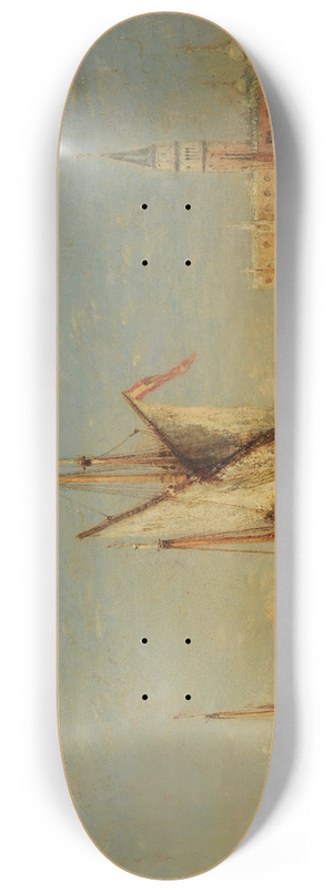 Flix Ziem - Venise; vue sur San Giorgio 8.25 inch art skate deck
