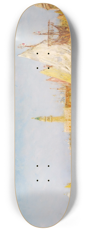 Flix Ziem - View Of Venice With The Doges Palace 8.25 inch art skate deck