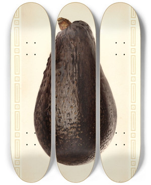 Triptych art skateboard deck of Royal Charles Steadman Persea Thompson by Royal Charles Steadman (1875-1964)