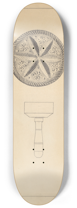 Florence Choate - Butter Stamp 8.25 inch art skate deck