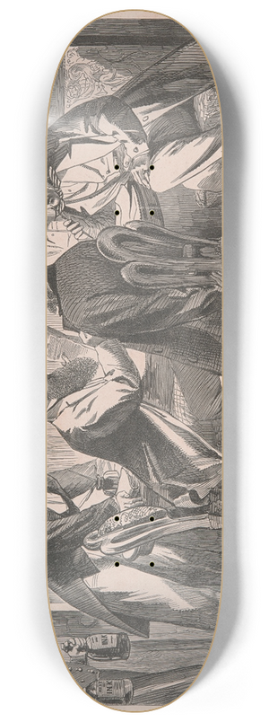 Florence Claxton - Four Intellects 8.25 inch art skate deck