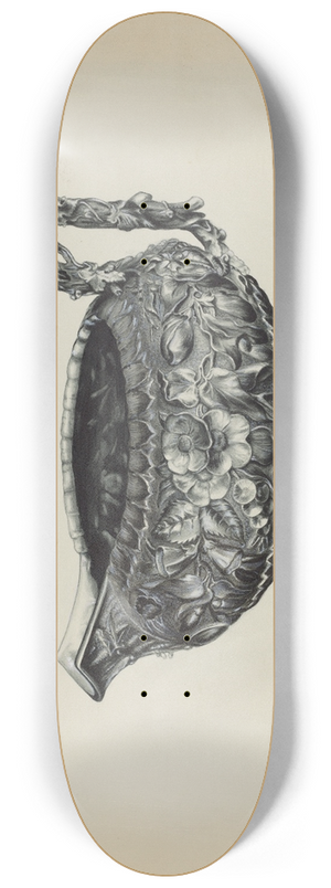 Florence Hastings - Silver Creamer 8.25 inch art skate deck