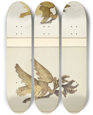 Triptych art skateboard deck of American 20Th Century Eagle_2 by American 20Th Century