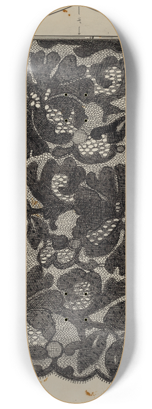 Florence Stevenson - Embroidered Lace 8.25 inch art skate deck